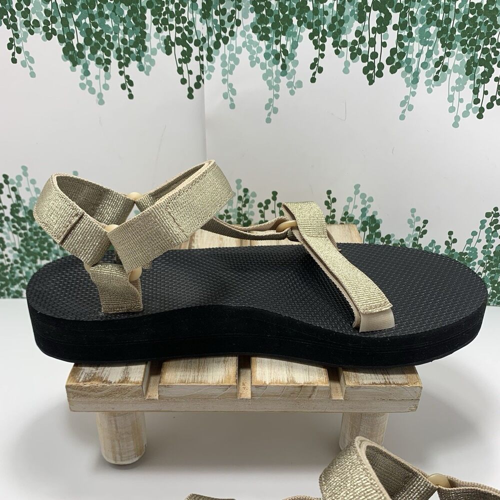 Teva Golden Metallic Womens Sandals Size 10 US Or 41 EU - NWOT - Picture 9 of 14
